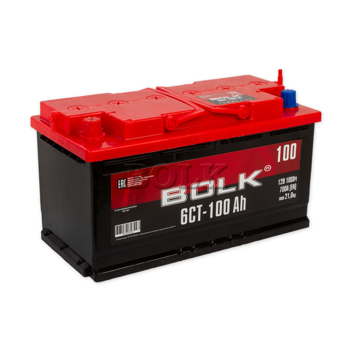 Аккумулятор BOLK 100Ah 750A прям.п Ca/Ca 353x175x190 AB1001