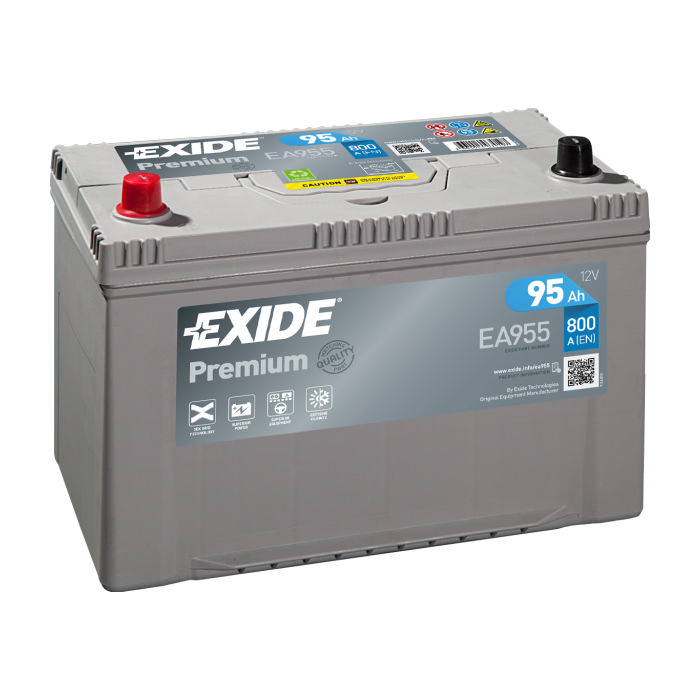 Аккумулятор EXIDE Premium 95Ah 800А прям.п 306x173x222 EA955