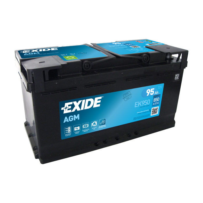 Аккумулятор EXIDE Start-Stop AGM 95Ah 850А обр.п 353x175x190 EK950