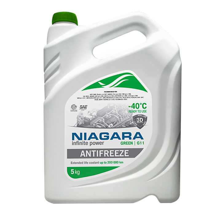 Антифриз NIAGARA GREEN G11 зеленый 5кг 001001002011