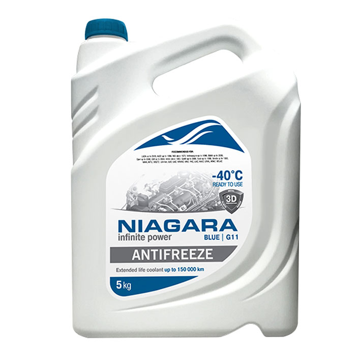 Антифриз NIAGARA BLUE G11 синий 5кг 001001003011