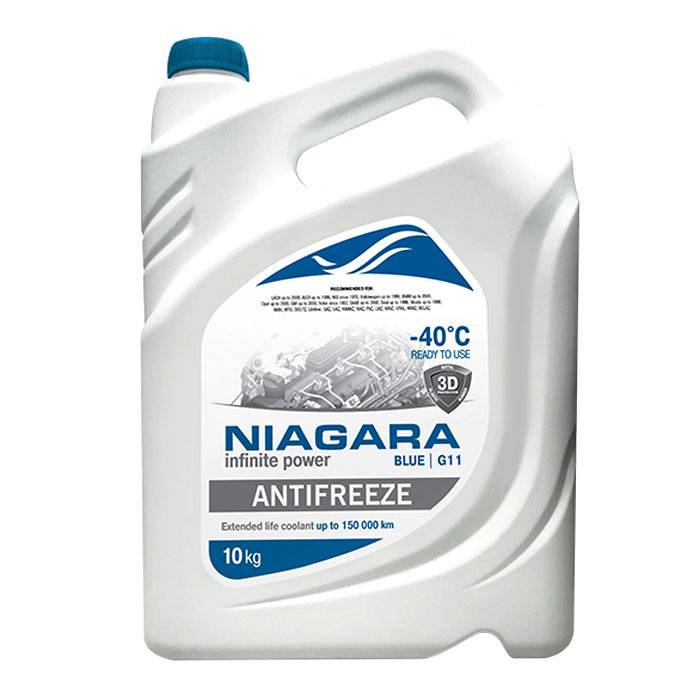 Антифриз NIAGARA BLUE G11 синий 10кг 001001003012
