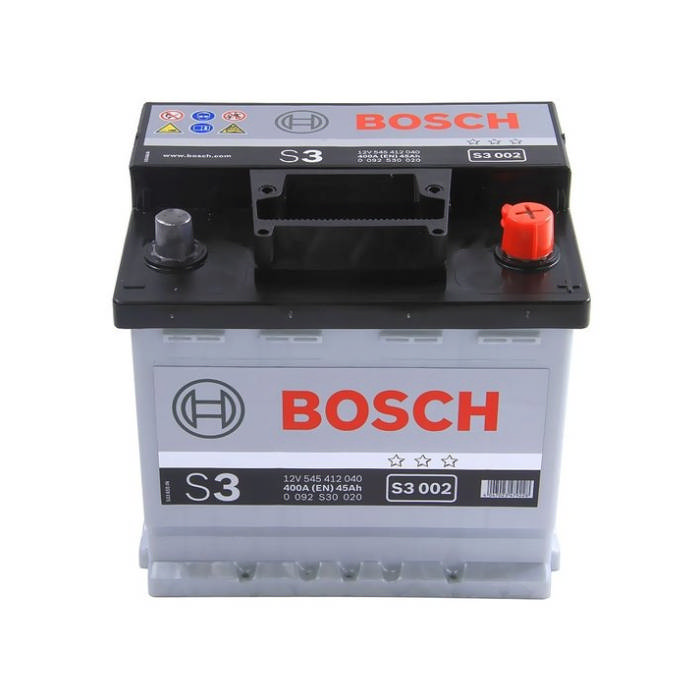 Аккумулятор BOSCH S3 45Ah 400А обр.п 207x175x190 0092S30020