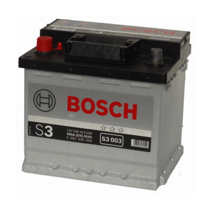 Аккумулятор BOSCH S3 45Ah 400А прям.п 207x175x190 0092S30030