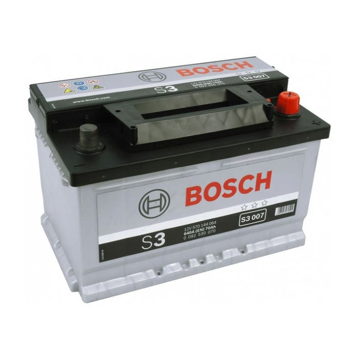 Аккумулятор BOSCH S3 70Ah 640А обр.п 278x175x175 0092S30070