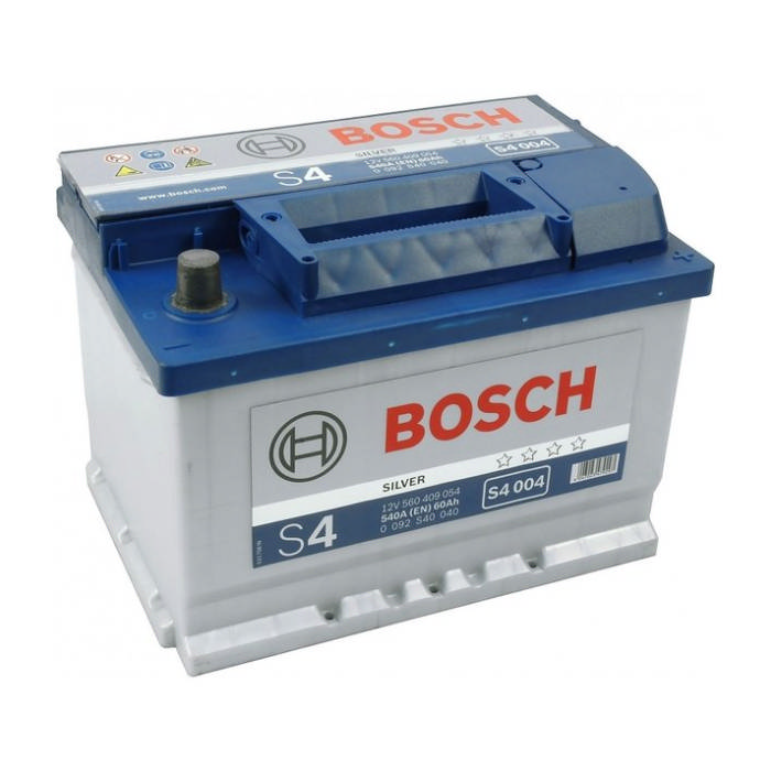 Аккумулятор BOSCH S4 Silver 60Ah 540А обр.п 242x175x175 0092S40040