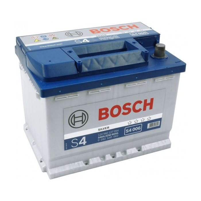 Аккумулятор BOSCH S4 Silver 60Ah 540А прям.п 242x175x190 0092S40060