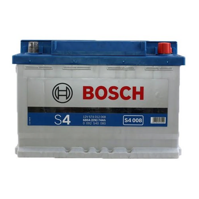 Аккумулятор BOSCH S4 Silver 74Ah 680А обр.п 278x175x190 0092S40080
