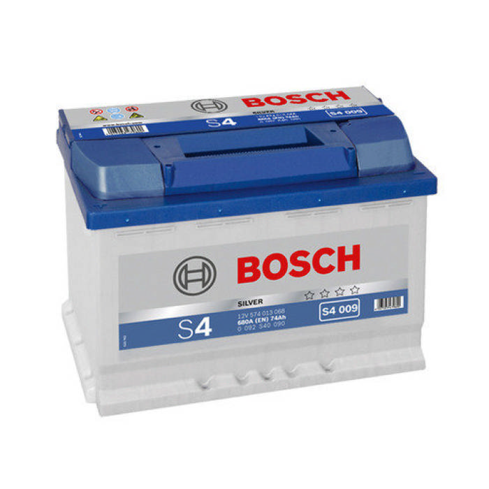 Аккумулятор BOSCH S4 Silver 74Ah 680А прям.п 278x175x190 0092S40090