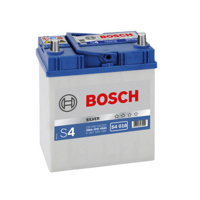 Аккумулятор BOSCH S4 Silver 40Ah 330А обр.п 187x127x227 0092S40180