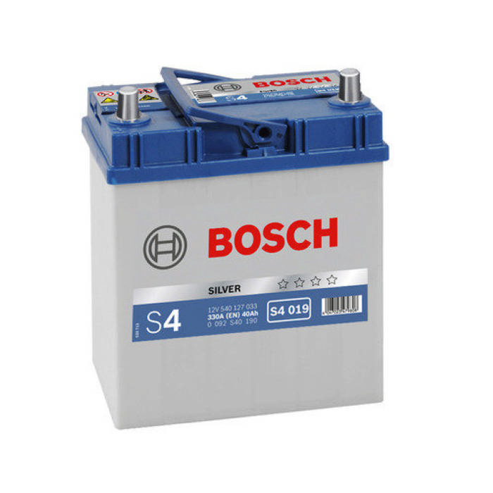 Аккумулятор BOSCH S4 Silver 40Ah 330А прям.п 187x127x227 0092S40190