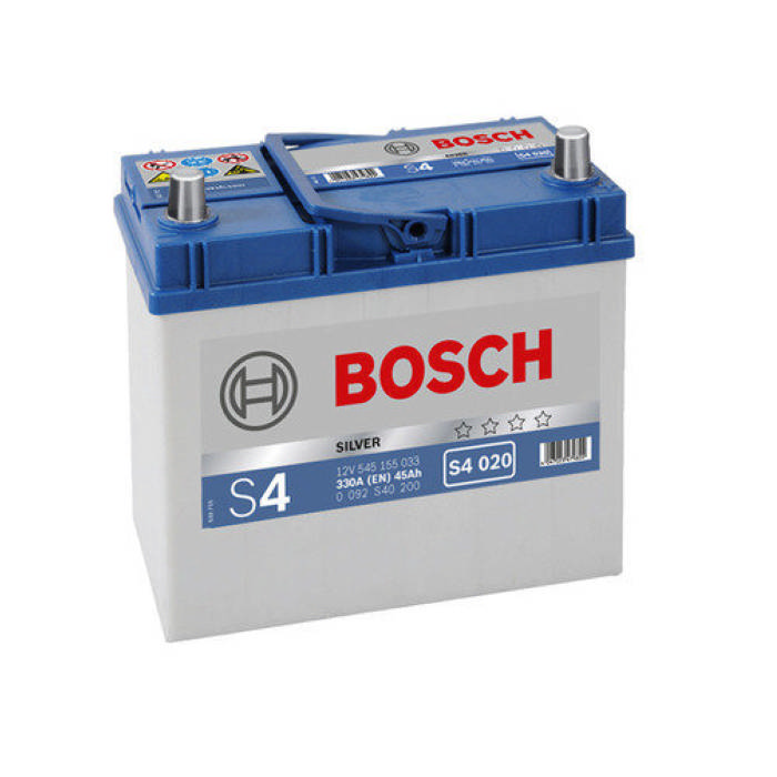 Аккумулятор BOSCH S4 Silver 45Ah 330А обр.п 238x129x227 0092S40200