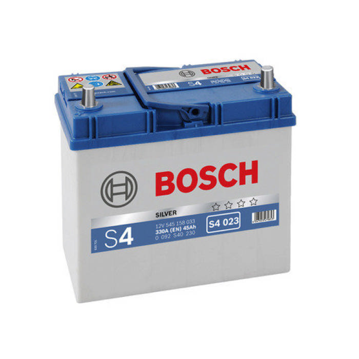 Аккумулятор BOSCH S4 Silver 45Ah 330А прям.п 238x129x227 0092S40230