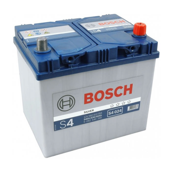 Аккумулятор BOSCH S4 Silver 60Ah 540А обр.п 232x173x225 0092S40240