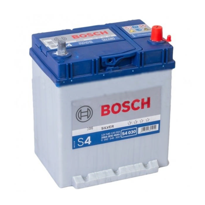 Аккумулятор BOSCH S4 Silver 40Ah 330А обр.п 187x127x227 0092S40300