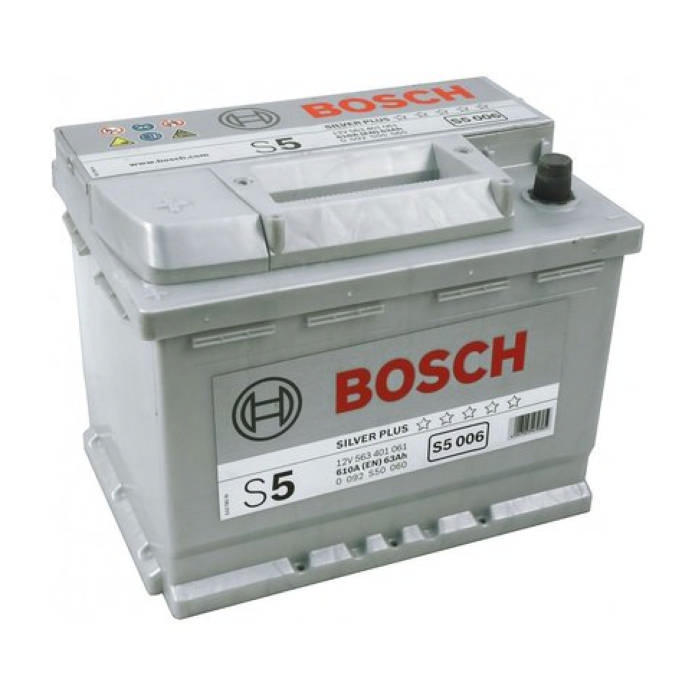 Аккумулятор BOSCH S5 Silver Plus 63Ah 610А прям.п 242x175x190 0092S50060