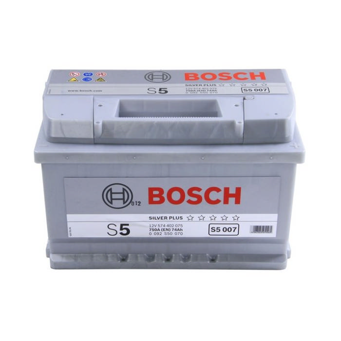 Аккумулятор BOSCH S5 Silver Plus 74Ah 750А обр.п 278x175x175 0092S50070