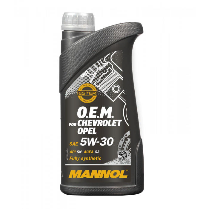Масло моторное MANNOL for Chevrolet Opel 5W-30, 1л, 1076
