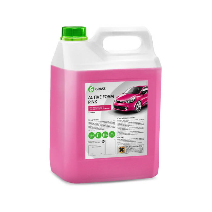Автошампунь Grass Active Foam Pink  6л 113121