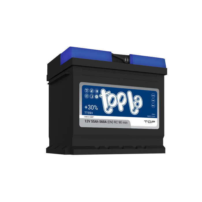 Аккумулятор TOPLA Top 55Ah 560A обр.п Ca/Ca 207x175x190 118654 118655