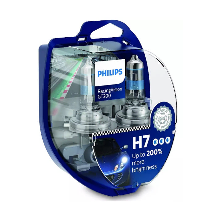 Лампа H7 Philips Racing Vision GT200 [короб 2шт.] 12972RGTS2