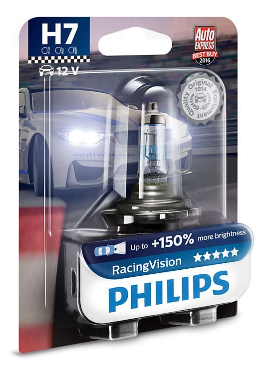 Лампа H7 Philips RacingVision [блистер] 12972RVB1