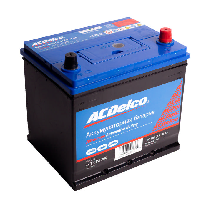 Аккумулятор ACDelco 65Ah 580A обр.п Ca/Ca 232x175x225 19375457