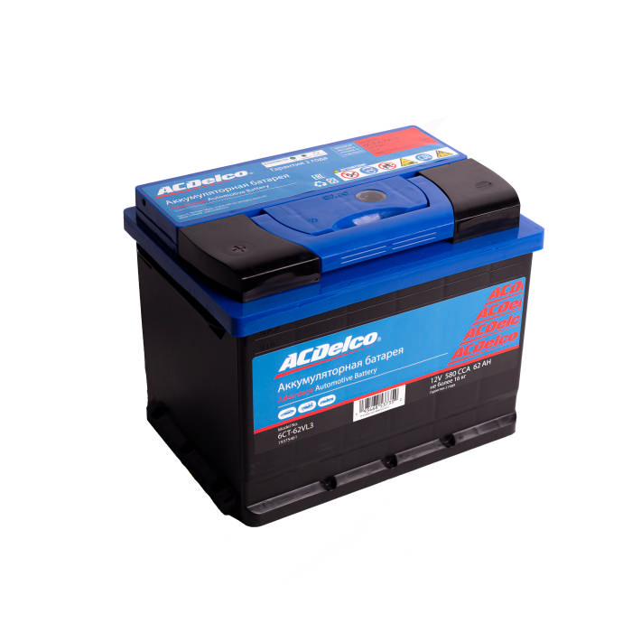Аккумулятор ACDelco 62Ah 580A прям.п Ca/Ca 242x175x175 19375461