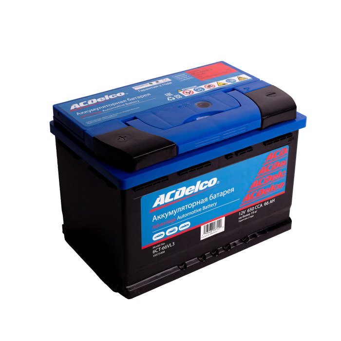 Аккумулятор ACDelco 66Ah 650A прям.п Ca/Ca 278x175x190 19375468