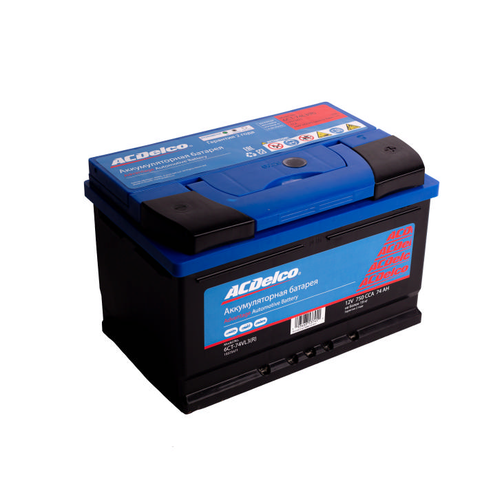 Аккумулятор ACDelco 74Ah 750A обр.п Ca/Ca 278x175x175 19375471