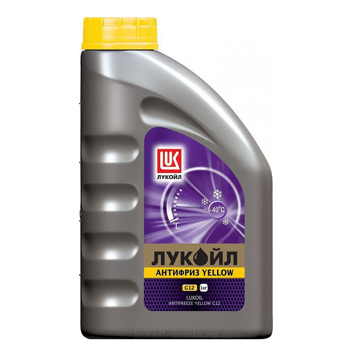Антифриз LUKOIL Yellow G12 желтый 1кг 227373