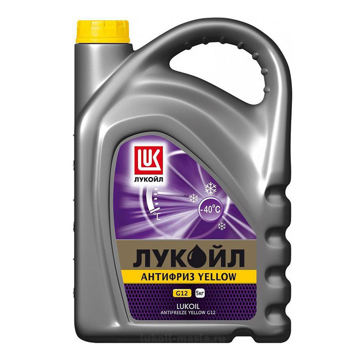 Антифриз LUKOIL Yellow G12 желтый 5кг 227374