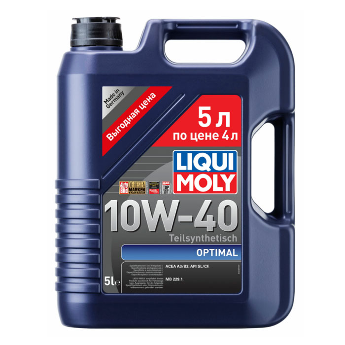 Масло моторное LIQUI MOLY OPTIMAL 10W-40 5л 2287
