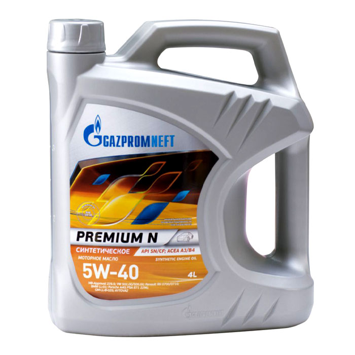 Масло моторное Gazpromneft Premium N 5W-40 4 л 2389900144