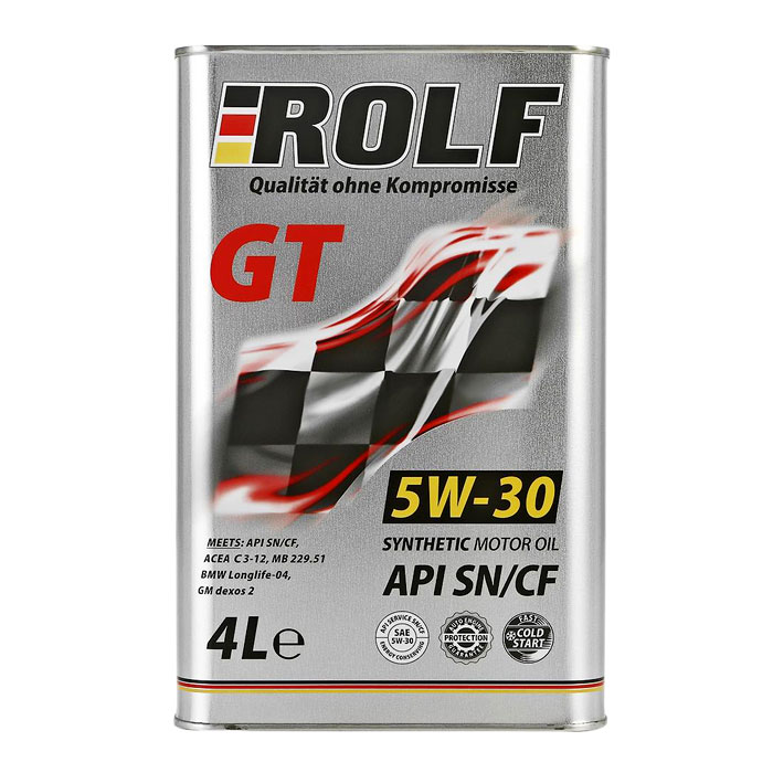 Масло моторное ROLF GT 5W-30 C3 4л 322228