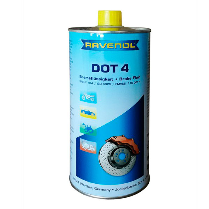 Жидкость тормозная RAVENOL Brake Fluid DOT 4 1л