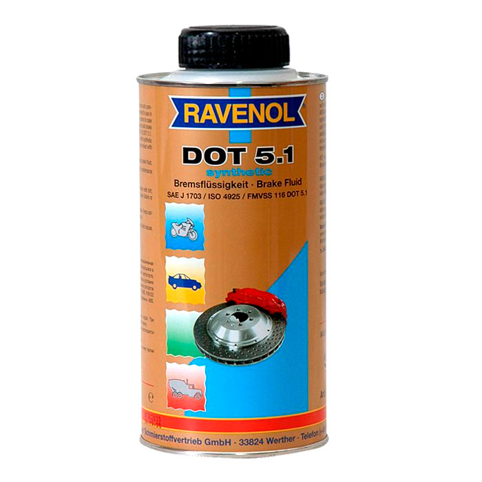 Жидкость тормозная RAVENOL Brake Fluid DOT 5.1 0.25л