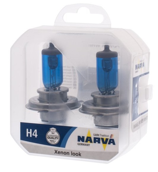 Лампа H4 Narva Range Power White, бокс 2шт., 48680