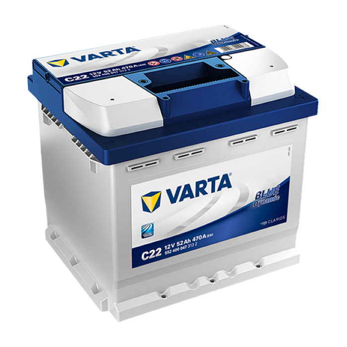 Аккумулятор VARTA Blue Dynamic 52Ah 470А обр.п. 207x175x190 552400047