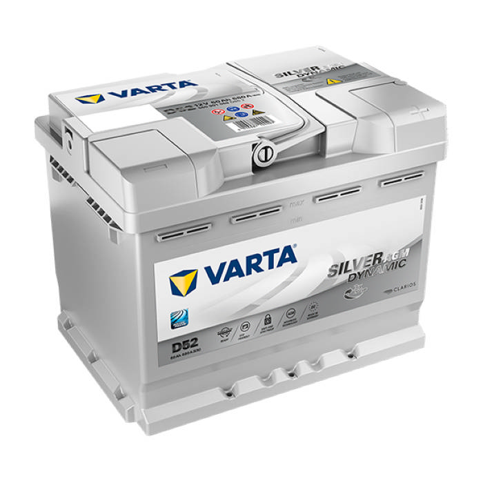 Аккумулятор VARTA Silver Dynamic AGM 60Ah 680А обр.п. 242x175x190 560901068