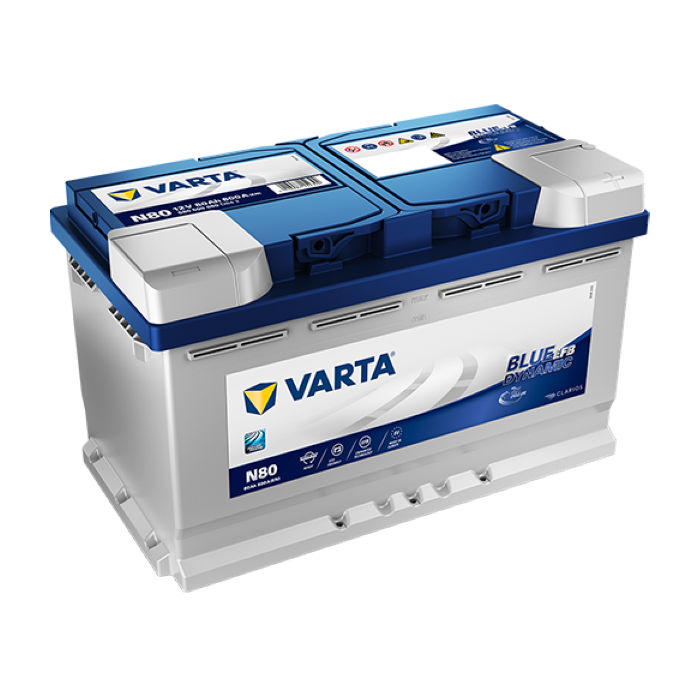 Аккумулятор VARTA Blue Dynamic EFB 80Ah 800А обр.п. 315x175x190 580500080