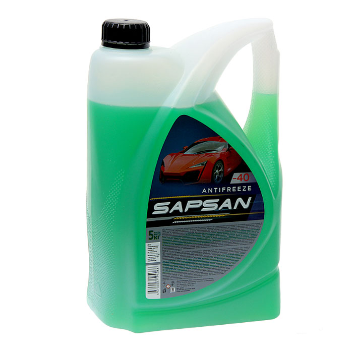 Антифриз SAPSAN G12 зеленый 5кг 60002