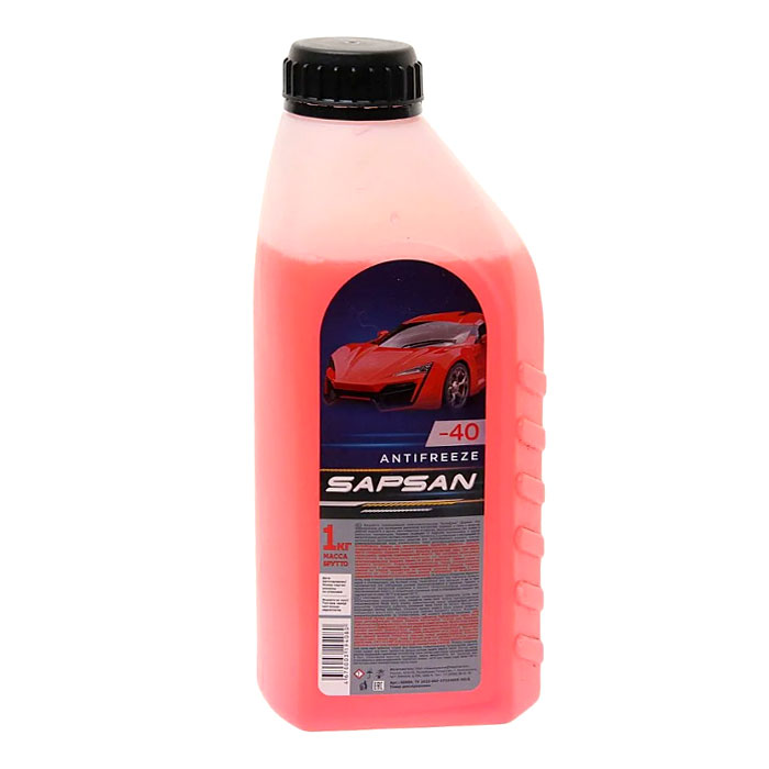 Антифриз SAPSAN G12 красный 1кг 60004