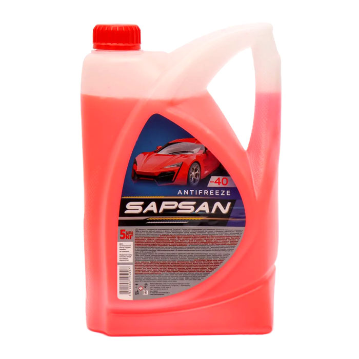 Антифриз SAPSAN G12 красный 5кг 60005
