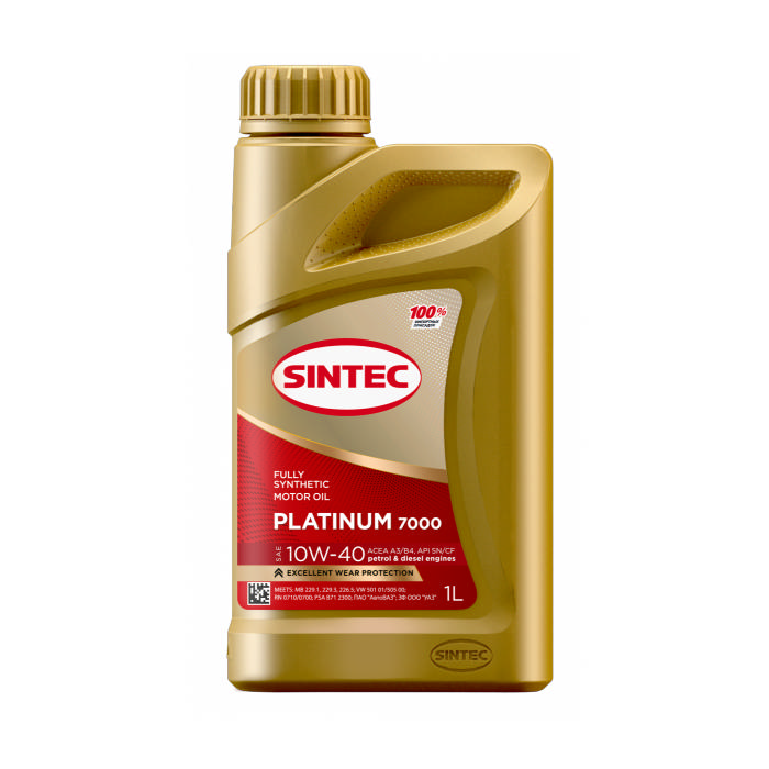 Масло моторное SINTEC Platinum 7000 10W-40 A3/B4 1л 600166
