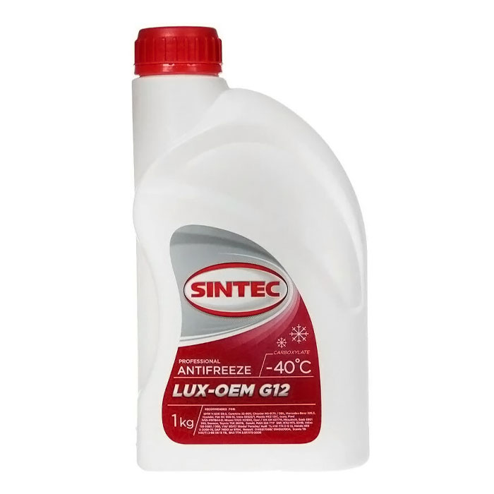 Антифриз SINTEC G12 красный 1кг 613500