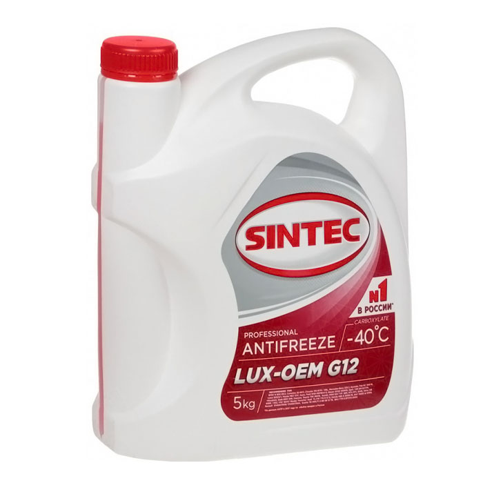 Антифриз SINTEC G12 красный 5кг 614500