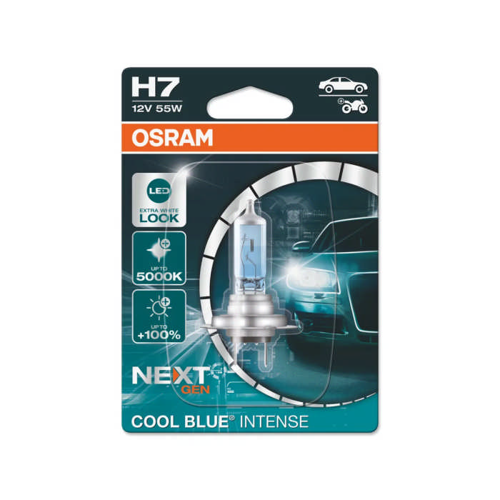 Лампа H7 Osram Cool Blue Intense NEXT GEN, блистер, 64210CBN01b