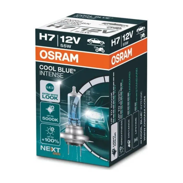 Лампа H7 Osram Cool Blue Intense NEXT GEN, картон, 64210CBN
