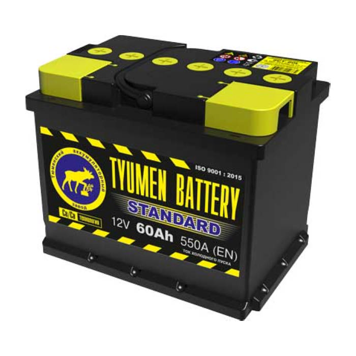 Аккумулятор TYUMEN BATTERY Standart 60Ah 550А прям.п 242x175x190 6CT60R